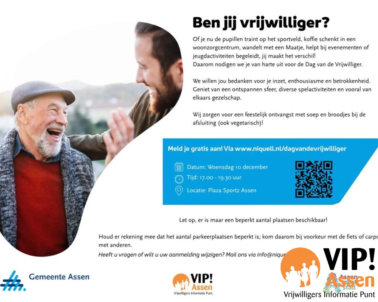 Uitnodiging: Vier de Dag van de Vrijwilliger 